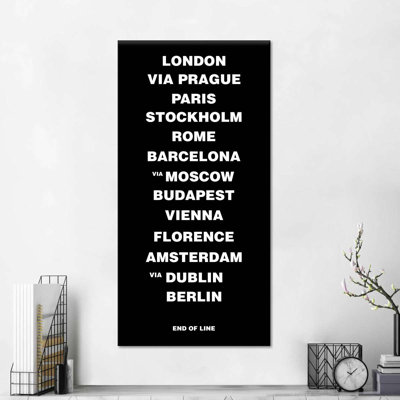 Villes européennes sur toile