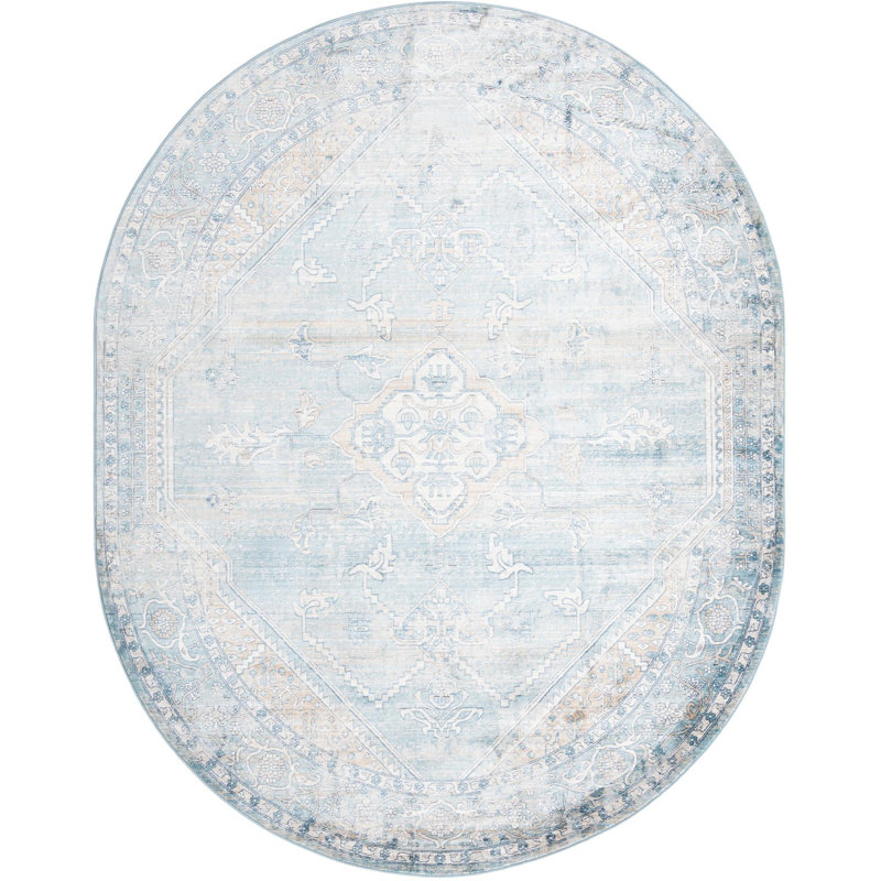 Orea Oriental Indoor Rug, Oval 5'3" x 8'