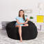 Fauteuil à billes - Fauteuil à billes rond rembourré en mousse à mémoire de forme avec housse amovible et lavable à la machine - Fauteuil à billes avec housse en microfibre douce - Plusieurs tailles et plusieurs tissus lavables à la machine-2128132977-2145937786