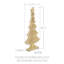 Arbre en bois doré Yuletide Glow-522098297