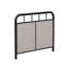 Base de lit simple tapissier en lin avec tête de lit et pied de lit en tissu-1743002555