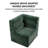 Modern Modular Sectional Sofa - L Shape Couch & Ultra Soft Chenille Green Fabric, Cloud Couch Sectional with Comfy Seat & Unique Wave Backrest, No Assembly Required-1435565933
