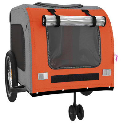 vidaXL Pet Bike Trailer Bicycle Cargo Dog Stroller Oxford Fabric and Iron