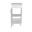 Meuble-lavabo de salle de bain avec lavabo, 1 porte, 4 pieds, 2 tablettes, blanc-1190704143