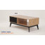 Table basse Bandiero rectangulaire en chêne et espresso