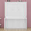 Grand lit escamotable mural avec tablette de rangement, lit escamotable peu encombrant pour chambre d'amis polyvalente ou bureau à domicile-2036414793