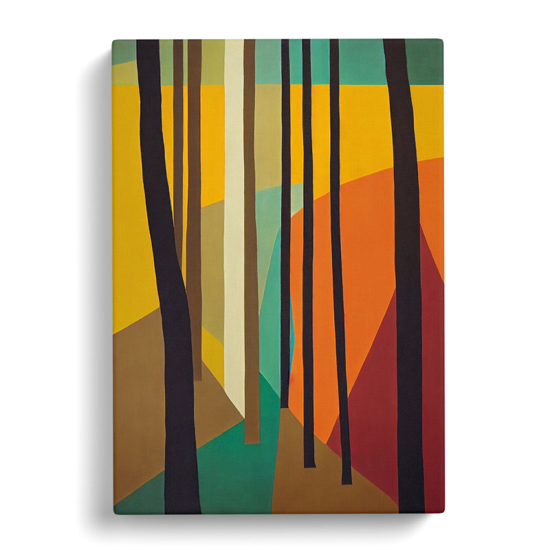 Edingworth Japanese Forest Design - Wrapped Canvas Print, 76cm H x 50cm W x 3cm D