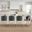 Tabouret de comptoir en similicuir Daina-112576561