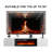 Floating Fireplace TV Stand for TVs up to 80/90", Wall Mounted Media Console with LED Lights-797972118-780477594