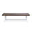 Outdoor Carlisle Benches, Sandblasted Set Of 2, Durable Acacia Wood, Modern Industrial Style, Weather Resistant Seating-1292893148