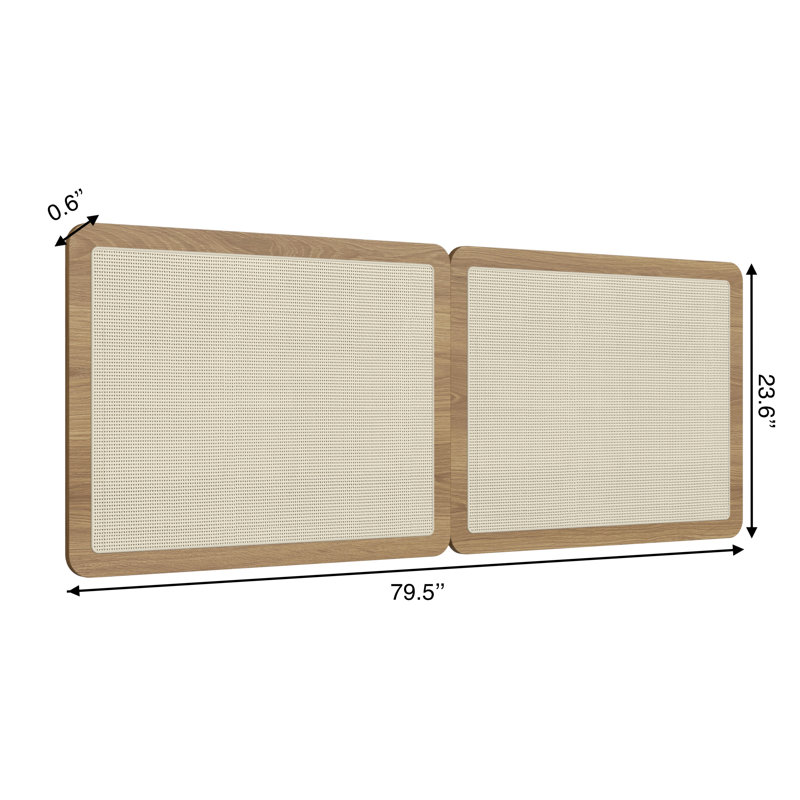 Akeila Headboard, Brown, King