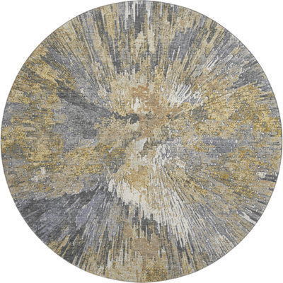 Premium Machine Washable Mayfield AMF2283 Abstract Rug