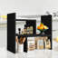 Rotatable Black Desktop Organizer Shelf-67867153