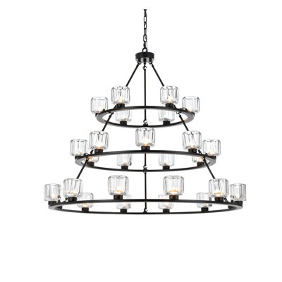 Enrique 48 inch Three-Tier Chandelier 