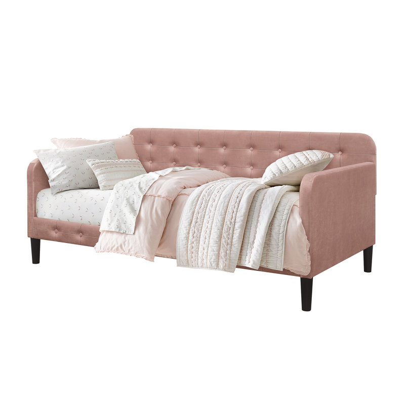 Lit de jour simple Granli, Rose