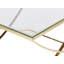 Abidur 120cm Glass Top Console Table