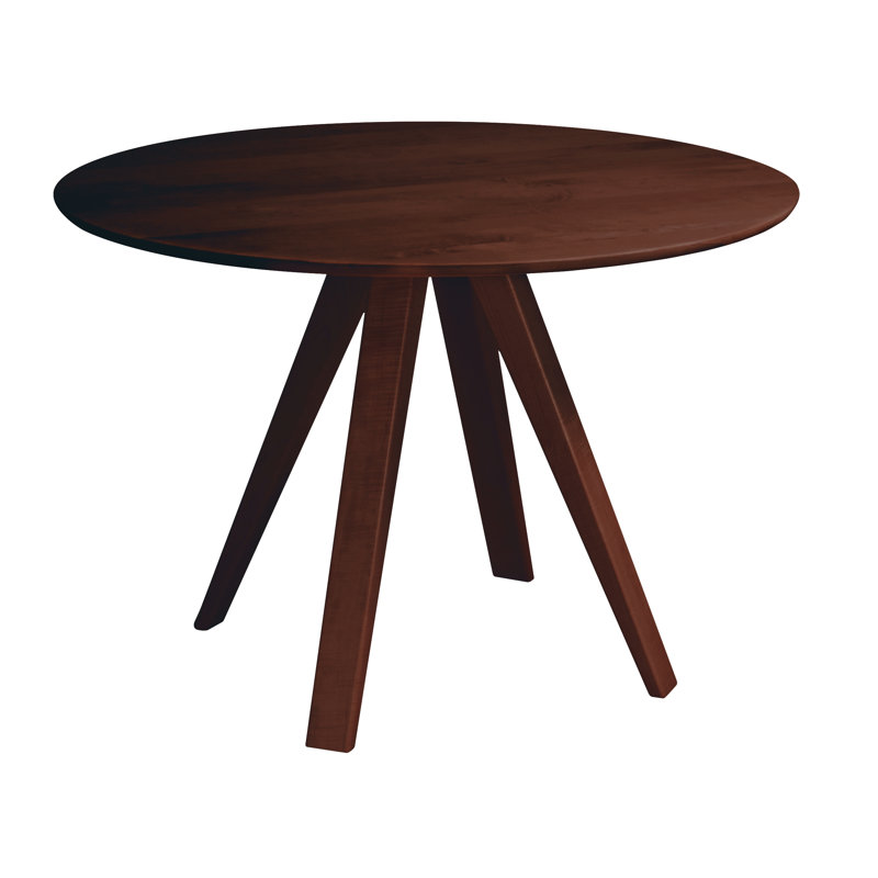 Drake Maple Round Solid Wood Dining Table, Chestnut, 29" H x 54" W x 54" D