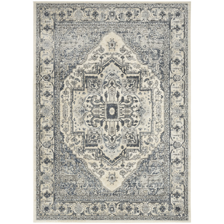 Graelyn Ivory Navy Vintage Indoor Rug