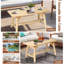 Ensemble de conversation à bascule en bois 5 pièces Union Rustic