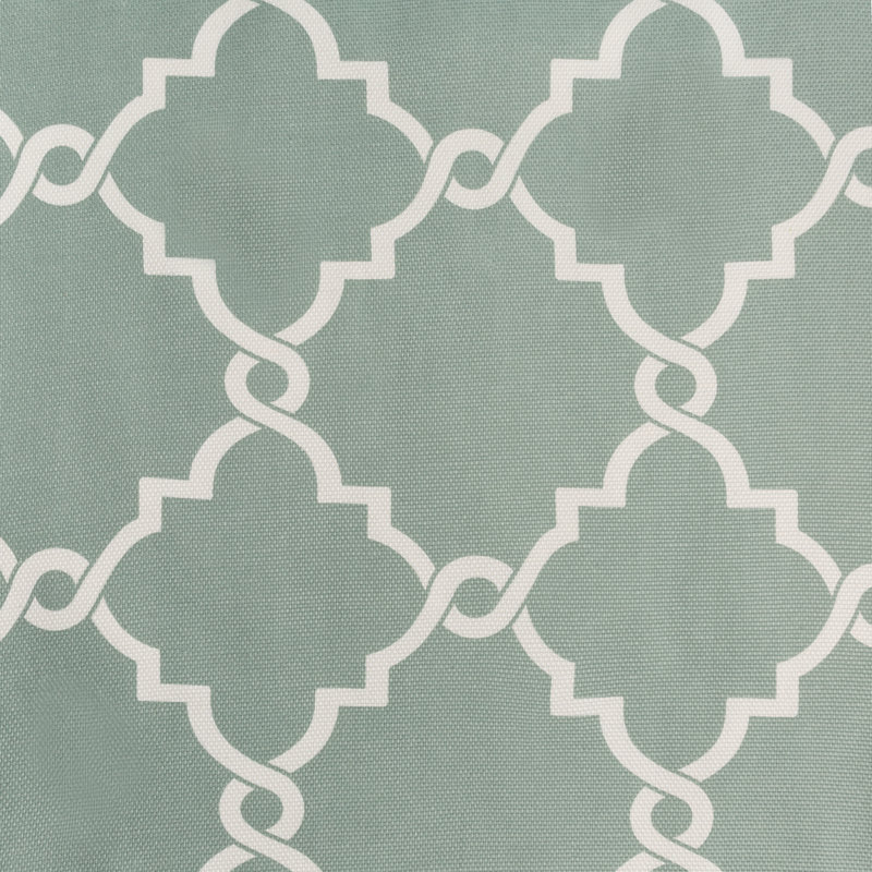 Yellow and White Light-Filtering Grommet Curtain Panel
