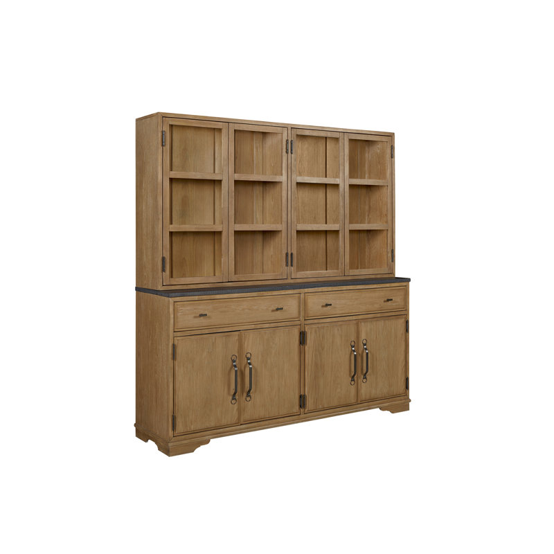 Armoire 2 pièces (bahut et buffet) - Noix de cajou, Havane clair