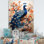 «Flower Colors Of The Peacock» sur toile