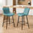 Upholstered 27" Counter Stool With Metal Frame-922861237