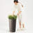 2 Pack Tall 21.7 In Planters For Outdoor Plants Modern Tall Square Planter Box Indoor Outdoor Porch Patio Flower Pot Modern Big Tapered Matte Tree Flower Pot For Garden, (Brown)-694533277