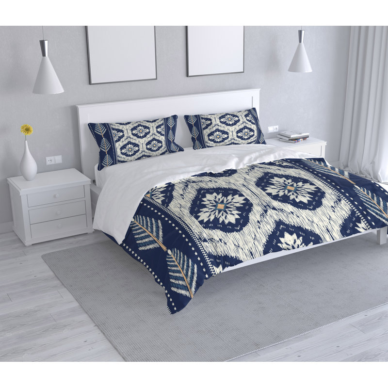 Abstract Duvet Cover, King Duvet Cover + 2 King Shams