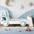 Car-Shaped Platform Bed with Storage Shelves & Wooden Frame-122581914