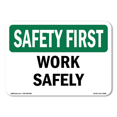 Work Safely Decal 5" X 3.5"