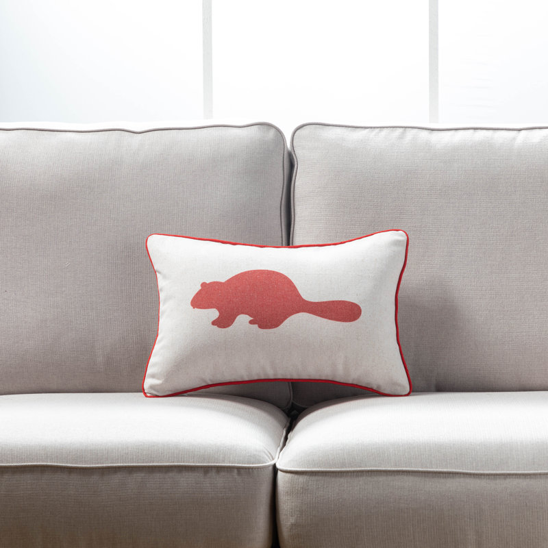 Coussin lombaire castor, Rouge