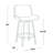 Rondell 25" Fixed-Height Counter Stools with Round Built-In Footrests-103128215-102341436