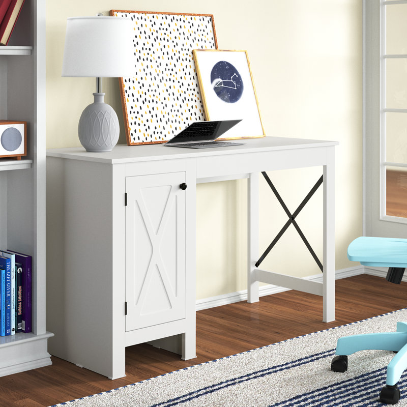 Abbate Computer Desk, White