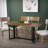 Adams 31.5 " Extendable Rectangular with Iron Base Dining Table-767100358