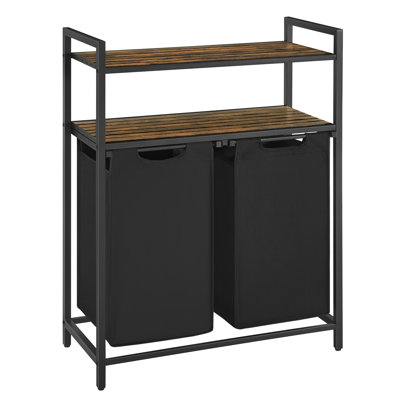 Bamboo Laundry Sorter with Handles