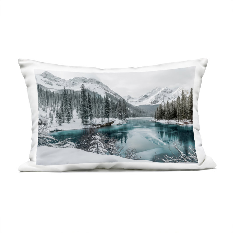 Coussin imprimé Snow Lake