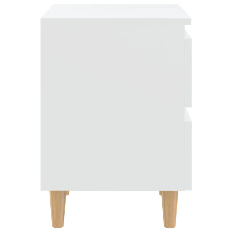 Sela 40cm W Bedside Table, White