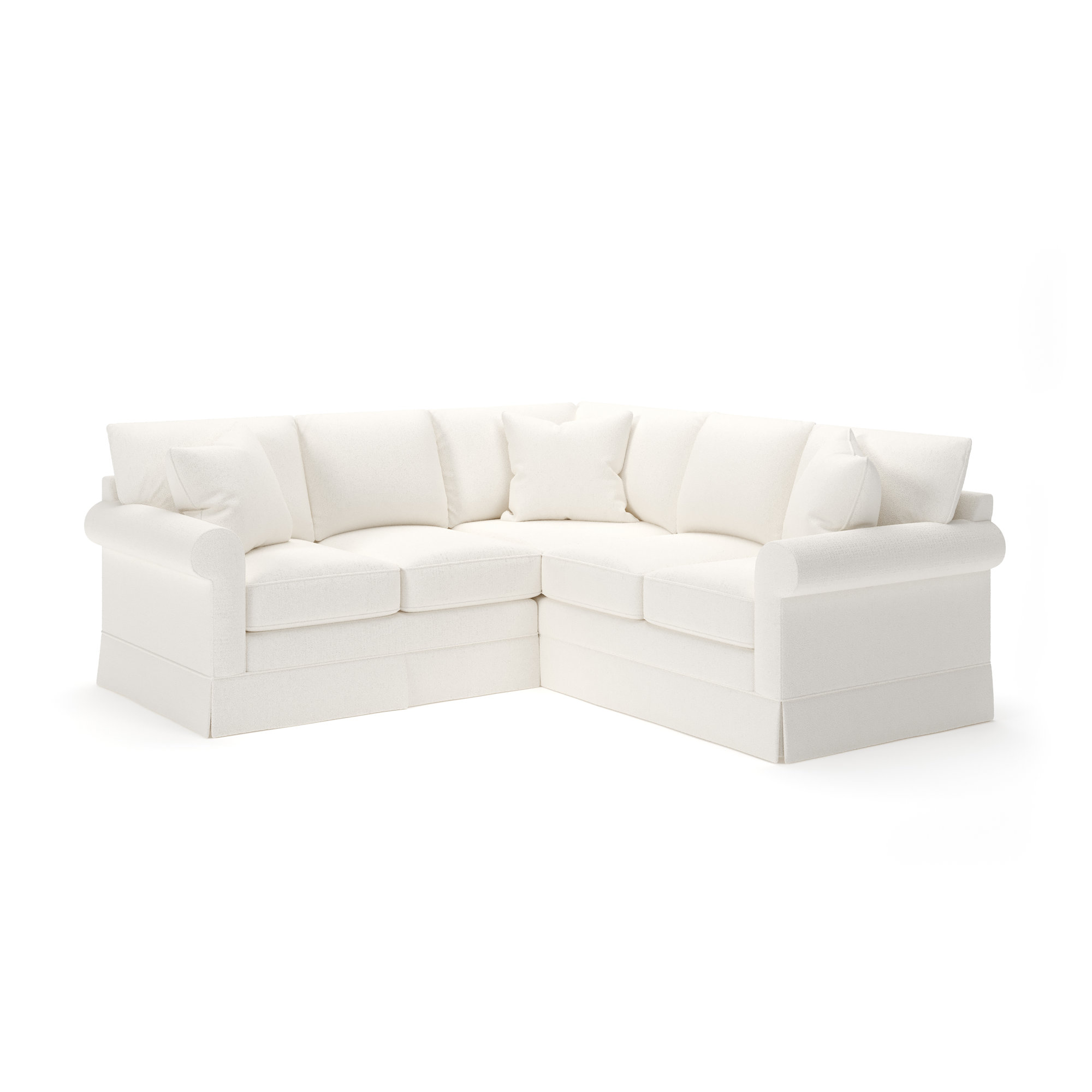 Friedman Upholstered L-Sectional, Apollo Alpaca Boucle