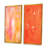 " Colorfields In Shades Of Orange And Pink " 2 - Pieces-398836935-398836929