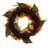 Faux Sunflower Polyester 24'' Wreath