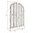 Jolene Arch Wood Window Pane Farmhouse Mirror Set-1614600905-1611179453
