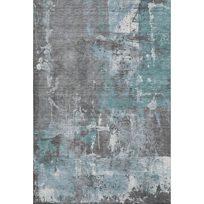 Premium Machine Washable Stallings AMF1839 Abstract Rug
