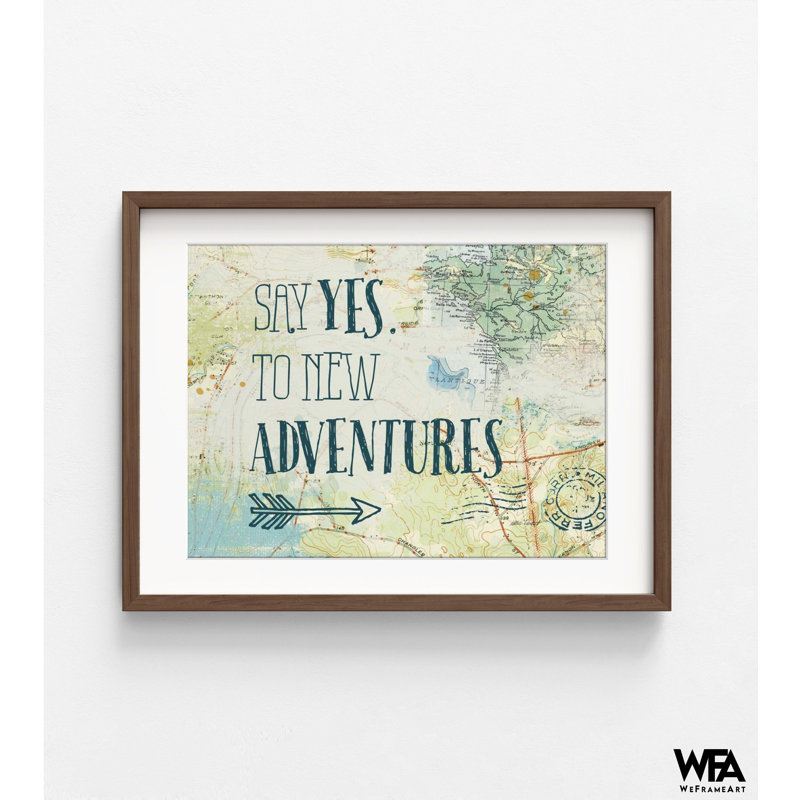 Map Sentiments II V2 By Katie Pertiet, Adventure Friend Gift Idea, Green Travel Poster, Map Travel Poster Print, Extra Large Arrow Pirnt