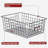 8 Set, Extra Large Wire Baskets For Organizing With Lables, Cabinet Pantry Organization And Storage Bins - Metal Basket For Kitchen, Laundry, Garage, Fridge, Bathroom Countertop Organizer, Black