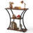 Industrial 3 Tier Console Table with Open Wood Shelves Rustic Entryway Sofa Table TV Stand for Entrance, Living Room, Hallway