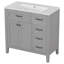 Meuble-lavabo noir 38 po-431466723
