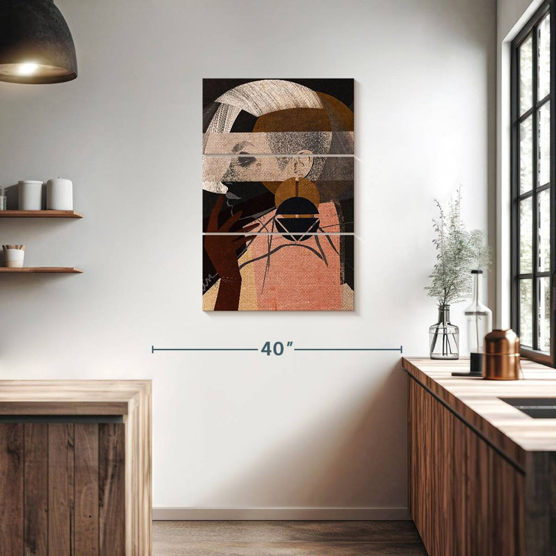 Leisha Face Off I, 38" H x 24" W