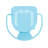 LOURDES 3 PC KD METAL SET - Matte Light Blue