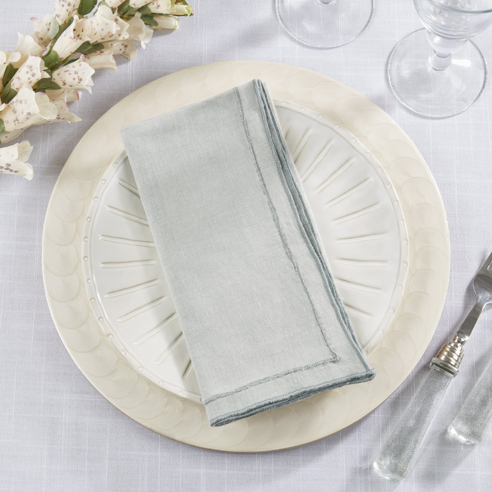 Aneta Linen Napkin, Blue